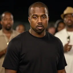 cinematic film still of Kanye West starring in a Steven Spielberg film as JAY Z, candid photo, 1999, Jamaica, shallow depth of field, photograph, epic lighting