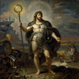 The Titanomancy in the style of Théodore Géricault