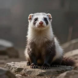 steampunk ferret in tophet art