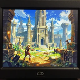 concept art from a sgame screen of breath of fire 4 ps 1 by jama jurabaev, cel shaded, cinematic shot, trending on artstation, high quality, brush stroke, old civilization