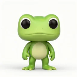 full body 3d render of Frog as a funko pop, studio lighting, white background, blender, trending on artstation, 8k, highly detailed