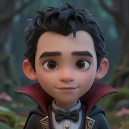 very beautiful portrait of an extremely cute and adorable ( kid vampire ), smooth, perfect face, fantasy, character design by mark ryden and pixar and hayao miyazaki, sharp focus, concept art, intricate detail, cinematic lighting, hyperrealistic, 5 0 mm, diorama macro photography, 8 k, nature