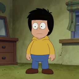 a screenshot from Hereditary (2018) as a 1986 Saturday morning cartoon, highly detailed