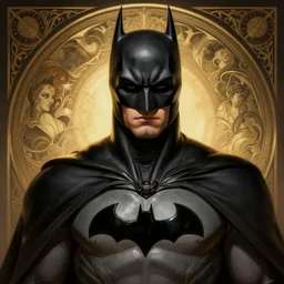 portrait of batman, from the batman, global illumination, intricate, elegant, highly detailed, digital painting, artstation, concept art, smooth, sharp focus, illustration, art by artgerm and greg rutkowski and alphonse mucha