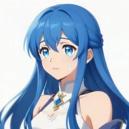 ''erika furudo from umineko when they cry, blue hair, fantasy artwork, very detailed, concept art, official art, artstation, 8 k''