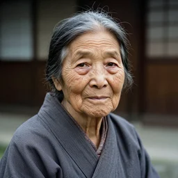 photograph of an old japanese woman, photograph by steve mccurry