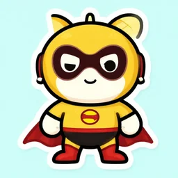 cute miss mascot polagriffe polagriffe beartic super hero sticker art, cronobreaker, beeple game icon