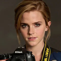 Martian Manhunter mimics face of Emma Watson, photo taken with Nikon D750