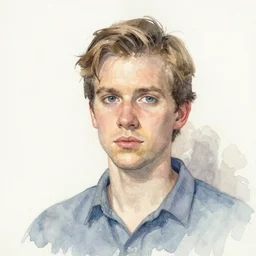 a beautiful watercolor painting of doutzen kroes by marlene dumas