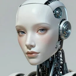 humanoid robot, highly detailed, digital painting, smooth, sharp, beautiful face, expressive eyes, highly intricate, art by Boris Vallejo and alex gray