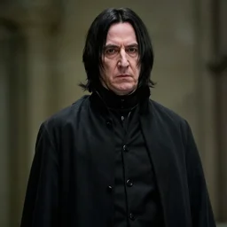 adam driver young severus snape, black hair and cloak