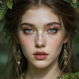 sensual goddess of nature, love and life, art digital, artwork, fantasy, highly detailed face
