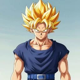 François hollande is a super saiyan, by Gainax Co,