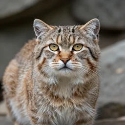 the most beautiful pallas's cat in the world, high-quality portrait