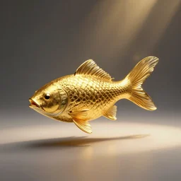 fish made out of gold