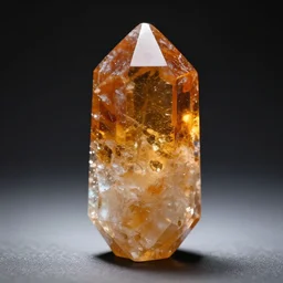 one great swarovsci crystal made of marmalade, realistic, cinematic lighting, photography, medium full shot, no blur, no shine