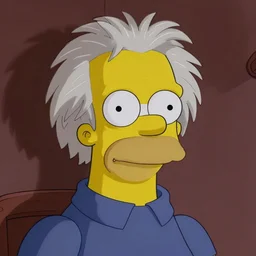 simpsons einstein portrait