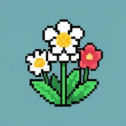 pixel art flowers, stardew valley