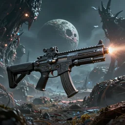 hyperdetailed photo of a lasergun battle on a unknown creepy planet 8 k extremely detailed hd hyperrealism mysterious movie studio fx beautiful