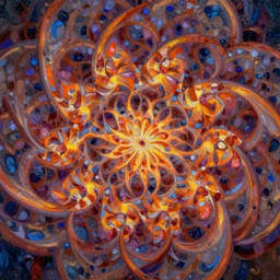 floral fractal flame, intricate oil painting by greg rutkowski, trending on artstation
