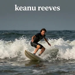 'keanu reeves surfing'