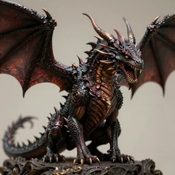a dark dragon, ominous, photorealistic, realistic, ultra detailed, fine detail, ornate, depth of field, photography, photorealistic, octane, 8 k, high definition, artstation