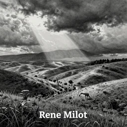 drawing of Rene Milot by Rene Milot