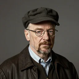 walter white with a porkpie hat, portrait by Frans Hals