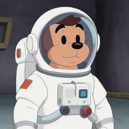Animation Still of Doug Funnie from Doug wearing an Astronaut's spacesuit