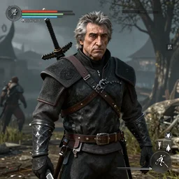 Robert De Niro in The Witcher 3, gameplay, 8k, HD