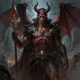 asmodeus, painting by greg rutkowski, digital art,