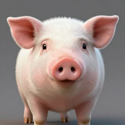 face of cutest pig in the world. Artistic. Concept art. Cartoony. High details