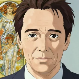 christopher walken, kyoto animation still, finely illustrated face, intricately detailed features, digital painting, makoto shinkai, painted by ilya kuvshinov and katsura masakazu and alphonse mucha and satoshi kon