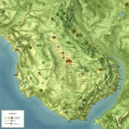 fantasy map by Tolkien