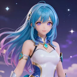 beautiful anime girl, high detail, high modernization, colorful, magical, maximum improvement, realistic