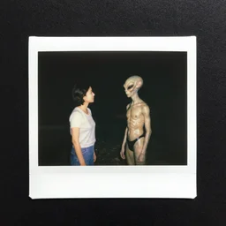 Polaroid of a alien encounter
