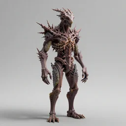 a fractal humanoid creature trending on cgsociety rendered by octane