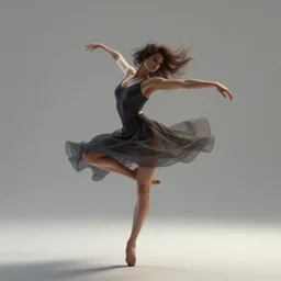 dancing woman, by justin guse, details, digital, artstation