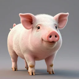World\'s cutest pig, concept art, 4K
