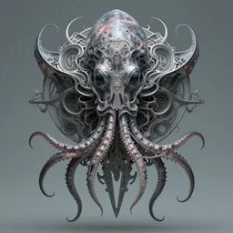 portrait of a squid monster. full body portrait, intricate abstract. cyberpunk,  intricate artwork, by Tooth Wu, wlop, beeple. octane render, trending on artstation, greg rutkowski very coherent symmetrical artwork. cinematic, hyper realism, high detail, octane render, 8k, minimalistic, hyperrealistic surrealism, award winning masterpiece with incredible details, a surreal vaporwave liminal space, highly detailed, trending on ArtStation