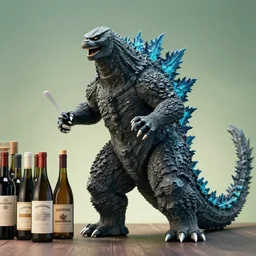 godzilla as a sommelier