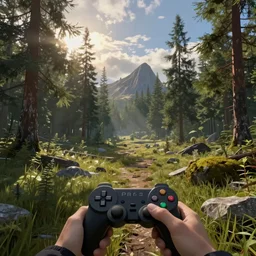 Estonian nature as a PS1 first person video game