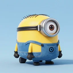 A Minion Car in the style of waya steurbaut