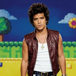 bruno mars in nintendo 64 game