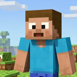a detailed photography of a world like minecraft