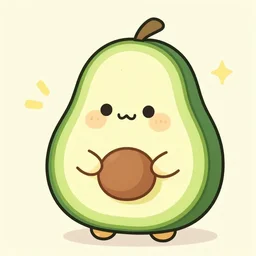 cute avocado-cat