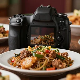close - up focused dslr photograph of an libyan dinner, 8 k, high detail, volumetric lighting, hyperrealism, aesthetically pleasing, studio lighting, trending