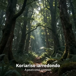magical, enchanted forest, digital art, by koriarredondo