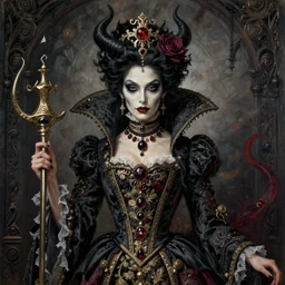 of a supreme Lady Bathory, sinister, gothic, victorian, Portrait, extreme detail, luxury, elite, intricate, hypermaximalist, demonic, mythical, painted by craig mullins,  8K,