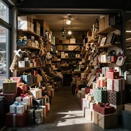 Messy gift shop